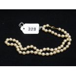 A Simulated Pearl Necklace