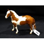 A Beswick Pinto Pony, Second Version Skewbald Gloss Finish (Repair to Ear)