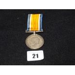 A 1st World War, War Medal to David Williams Of Bangor, North Wales, Serving in the 83rd Canadian