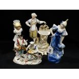 A Collection of Edwardian Bisque And Parian Ware Figures(11)