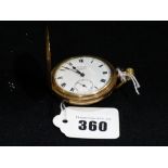 A Dennison Cased Gents Plated Pocket Watch