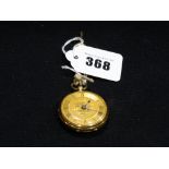 An 18ct Gold Encased Pocket Watch And Key, Chester