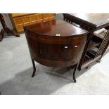 A Georgian Mahogany Corner Wash Stand