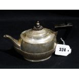 An Oval Based Silver Teapot With Hall Marks for Sheffield 1887, James Dixon & Son’s 7 Ounces All In