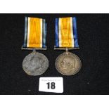 Two 1st World War Medals To 9077 E Evans, 1st Royal Welsh Fusiliers & 266720 Pte T. Owen, Royal