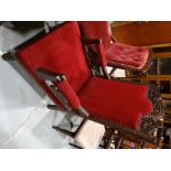 An Edwardian Drawing Room Elbow Chair