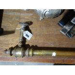 A Victorian Lacquered Brass Hand Rail