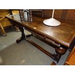 An Early 20th Century Extending Refectory Style Table