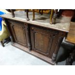 An Antique Mahogany Two Door Chiffonier Base