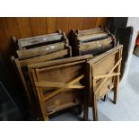 A Quantity Of Vintage Folding School Room Type Chairs