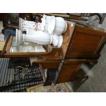 A Mirrored Dressing Chest & Matching Marble Topped Wash Stand