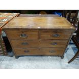 A 19th Century Mahogany Chest Of Two Short & Two Long Drawers