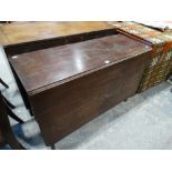 A 19th Century Mahogany Drop Leaf Table On Square Supports