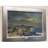 Keith Shone, Pastel, View Of St Davids Head, Signed, 14" X 20"