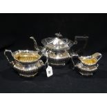A Silver Plated Three Piece Tea Service