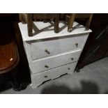 A Painted Three Drawer Chest