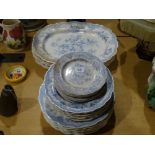 An Asiatic Pheasant Patterned Dresser Set Of Plates & Platters