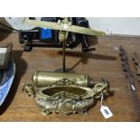 A Cast Brass Planter, Together With A Brass Model Airplane Etc