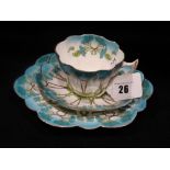 An Eight Place Setting (24) Wileman China Tea Set With Stylized Floral Pattern, 7069