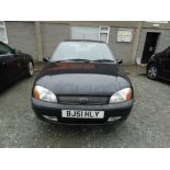 A Motor Vehicle, Ford Fiesta Black, Three Door Hatchback, 1242cc Petrol Engine, Reg No BJ51 HLY.