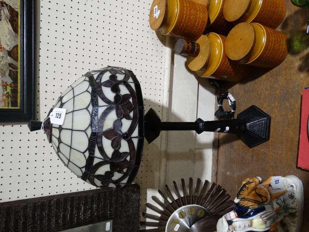 A Contemporary Tiffany Style Table Lamp & Shade