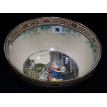 An Adams Pratt Ware Circular Based Fruit Bowl With Cries Of London Panels