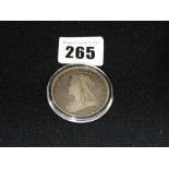 An 1897 Silver Crown Coin