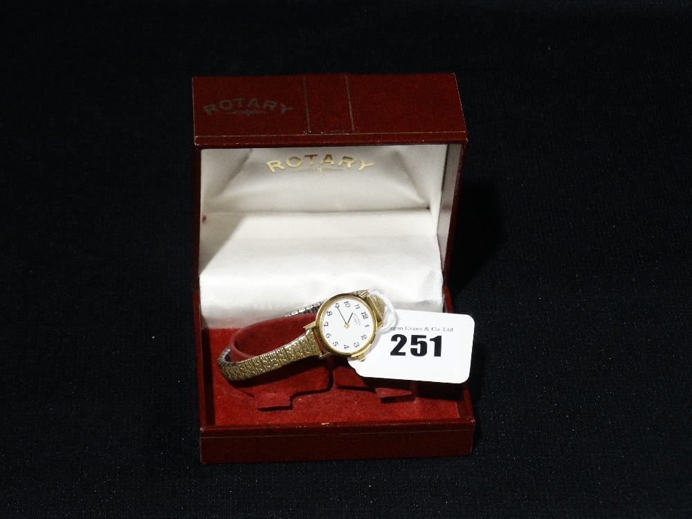 A Boxed Yellow Metal Ladies Rotary Wrist Watch