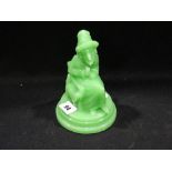 A John Derbyshire Moulded Glass Model Of A Seated Mrs Punch