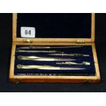 A Small Fitted Case Of Drawing Instruments