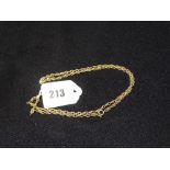 A 9ct Gold Fancy Link Neck Chain, Approx 11grm