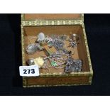 A Small Box Of Silver Jewellery