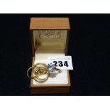A Clogau Gold Solitaire Stone Keyring
