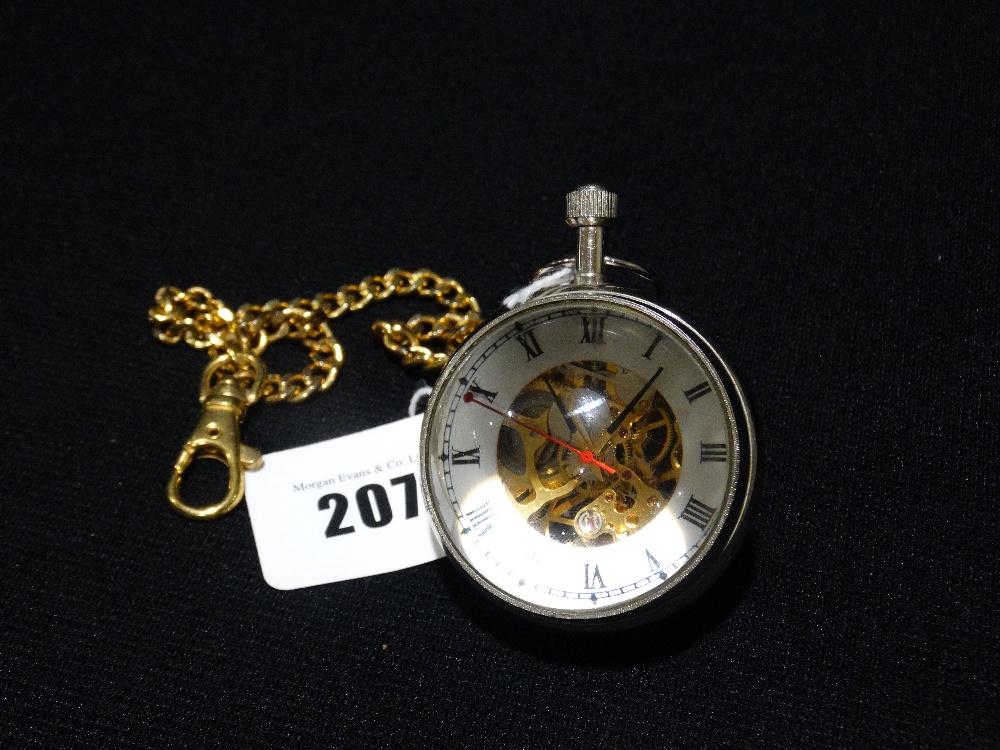 A Contemporary Collectors Ball Pocket Watch & Albert Chain