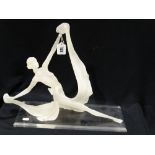 A Mid 20th Century Italian Design Plastic Sculpture Of A Dancing Female Figure, Signed