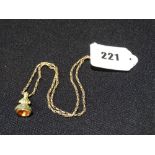 A 9ct Gold Fancy Link Chain, Together With A Non Gold Seal Fob