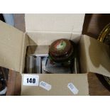 A Small Box Of Collectables To Include A 78rpm Record Cleaner