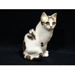 A Winstanley Pottery Model Cat With Glass Eyes