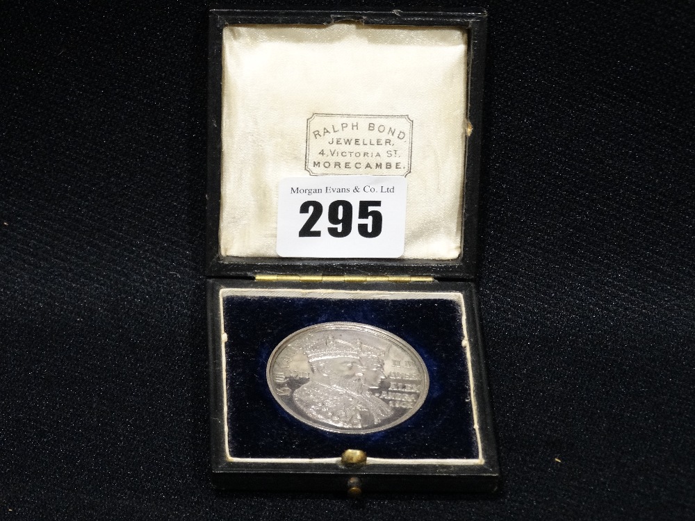 A Cased Silver Royal Medallion For The 1902 Coronation