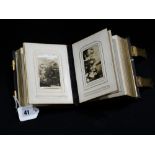 A Victorian Leather Bound & Double Clasp Photograph Album By Tooke, Liverpool