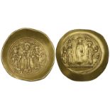 Romanus IV (1068-1071), histamenon, Christ crowning Romanus IV and Eudocia, rev., Michael (VII)