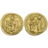 Romanus III (1028-1034), histamenon, Christ enthroned, rev., Romanus crowned by the Virgin, 4.36g (