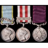A Good Crimean War, Indian Mutiny and L.S.G.C. Group of 3 awarded to Corporal John Jordan, 12th