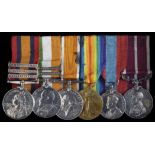 *A Boer War Elandslaagte, Defence of Ladysmith and Great War M.S.M. Group of 6 awarded to Colour-