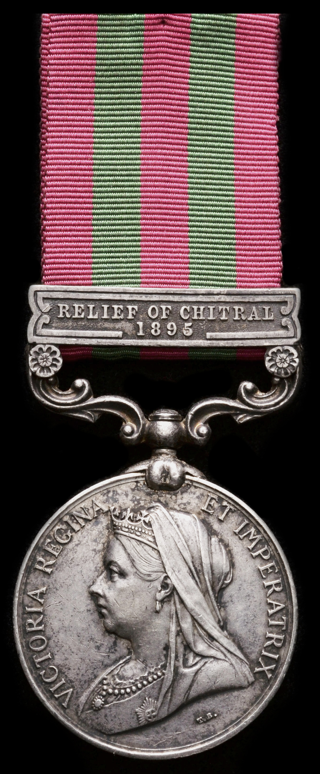 India General Service, 1895-1902, single clasp, Relief of Chitral 1895 (3608 Sepoy Gujar Singh