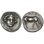 Thessaly, Larissa, drachm, c. 400-380 BC, head of nymph Larissa facing, turned slightly to right,