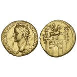 Nero Claudius Drusus (brother of Tiberius, father of Claudius, died 9 BC), aureus, Rome, struck