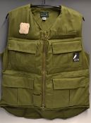 Heron Anglers Floatation Aid Waistcoat - c/w 4x pockets, stainless steel D Rings - size L -
