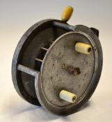 Scarce A Carter & Co South Moulton St London Silex style 4" alloy casting reel made by Dingley,