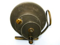 Extremely rare P.D Malloch Perth Multimode geared and single action alloy side casting reel - 4"